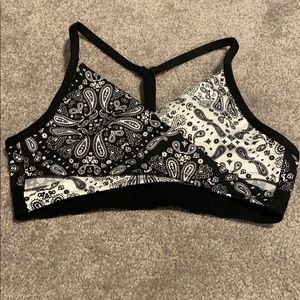 vs pink gym to swim sports bra
